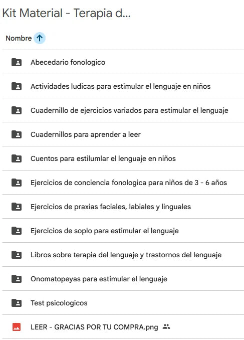 SUPER KIT MATERIAL – TERAPIA DE LENGUAJE (DESCARGABLES – IMPRIMIBLES)