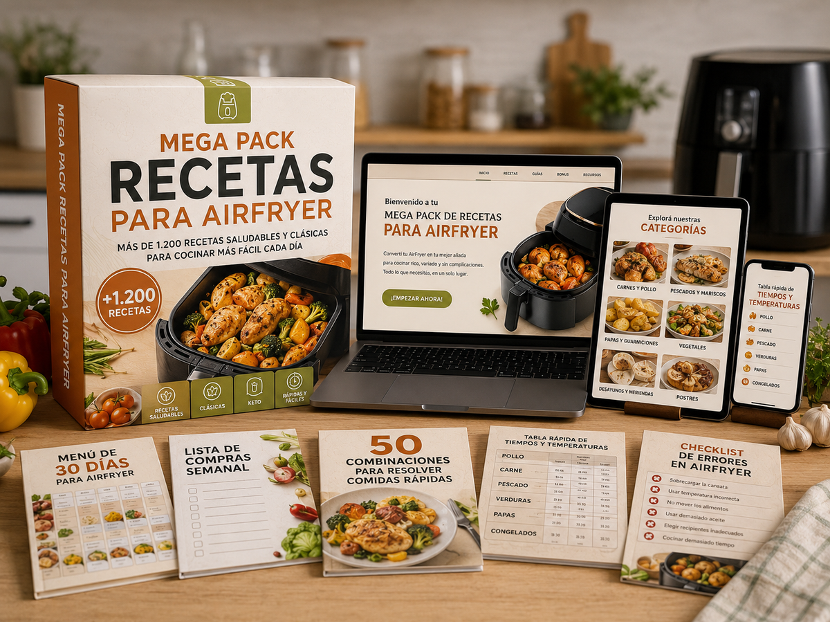 MEGA PACK de RECETAS para AIRFRYER